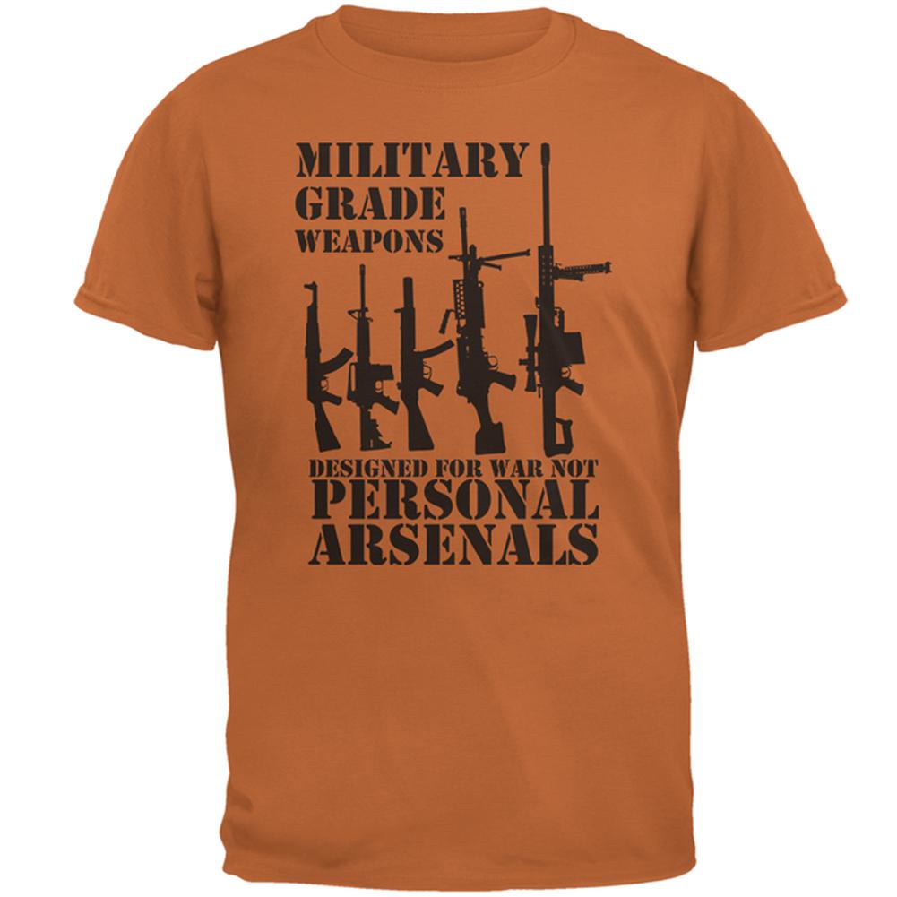 Military Grade Not Personal Arsenals Mens T Shirt Men's T-Shirts Old Glory 2XL Texas Orange