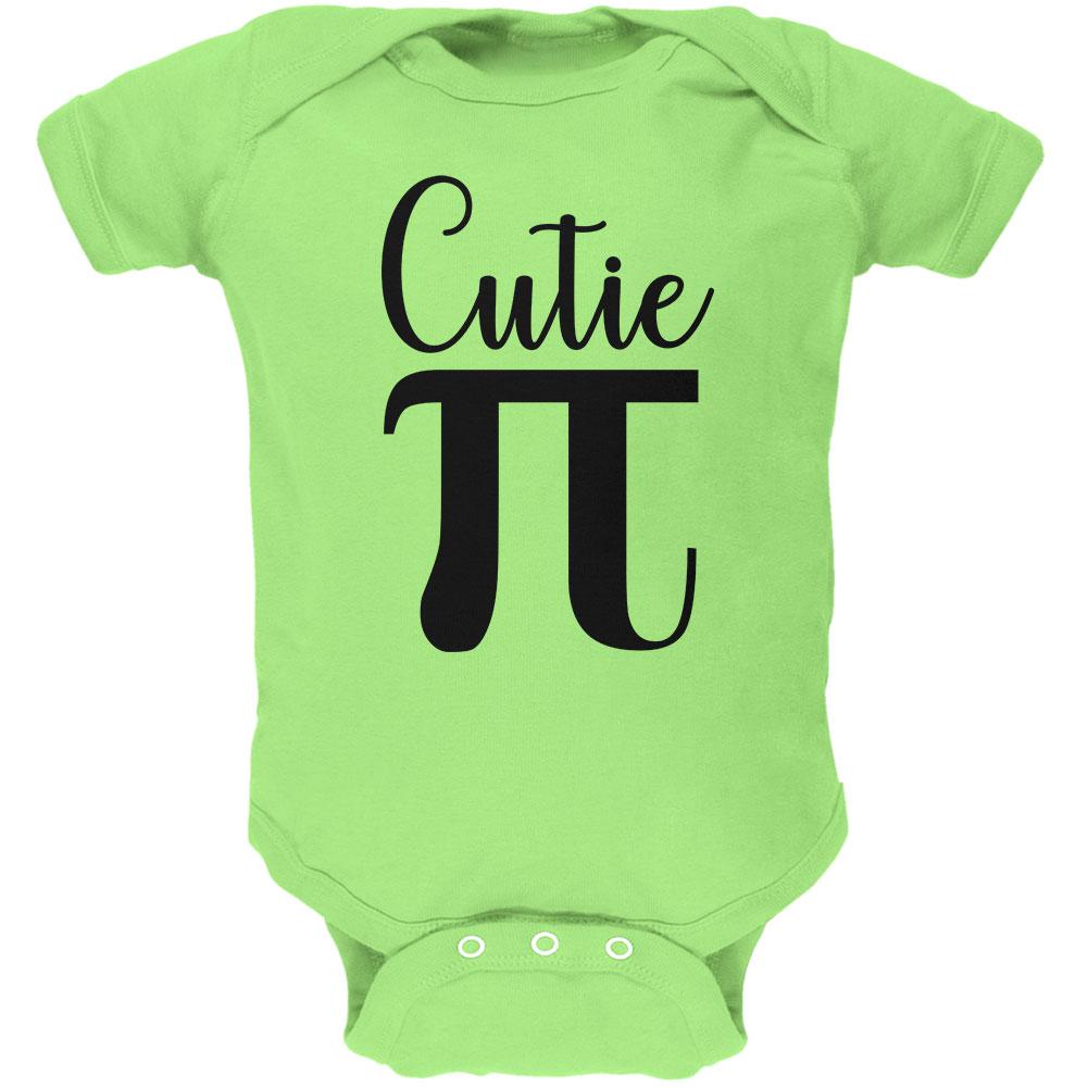 Pi Day Cutie Math Pun Soft Baby One Piece Baby One Piece Old Glory 0-3M Key Lime