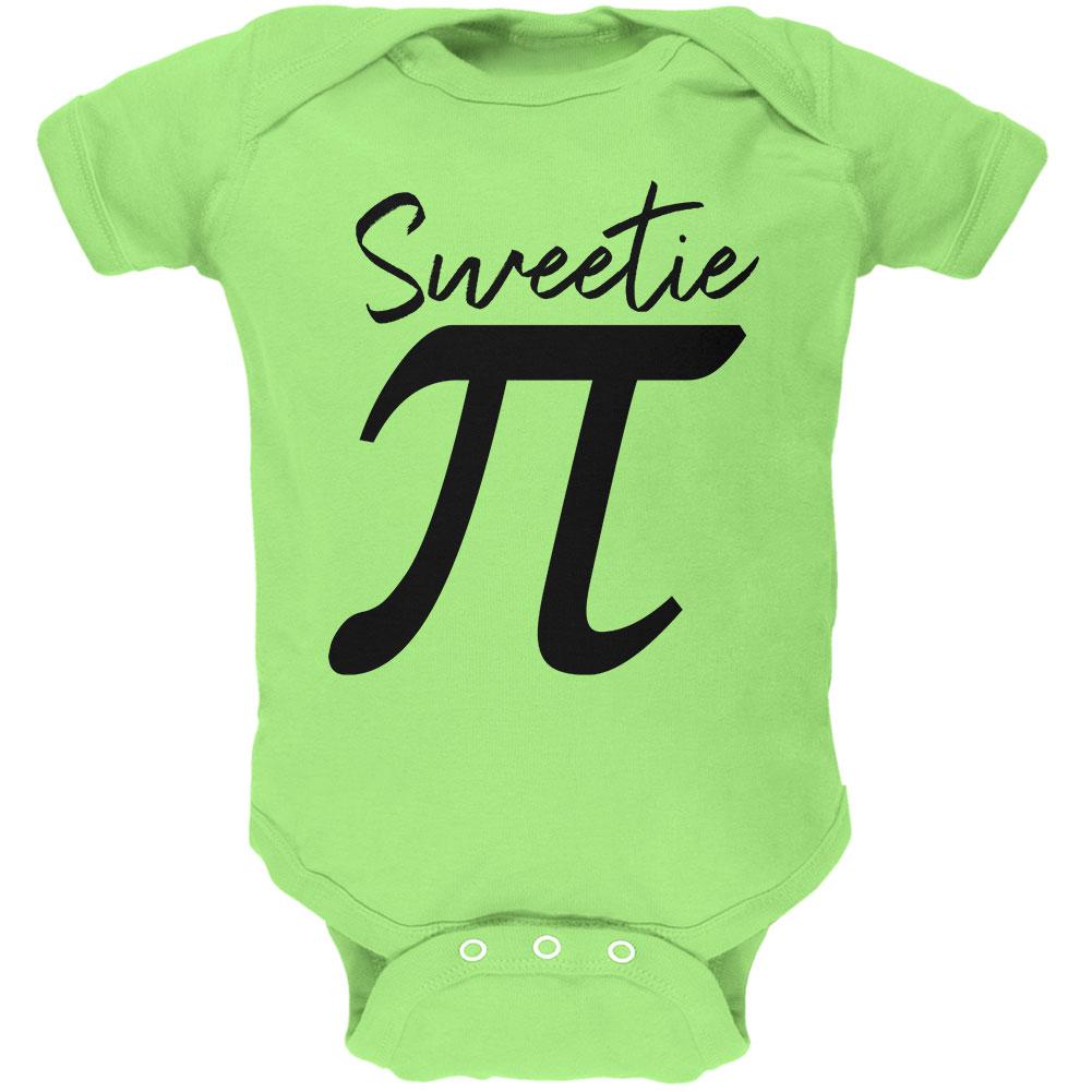 Pi Day Sweetie Math Pun Soft Baby One Piece Baby One Piece Old Glory 0-3M Key Lime