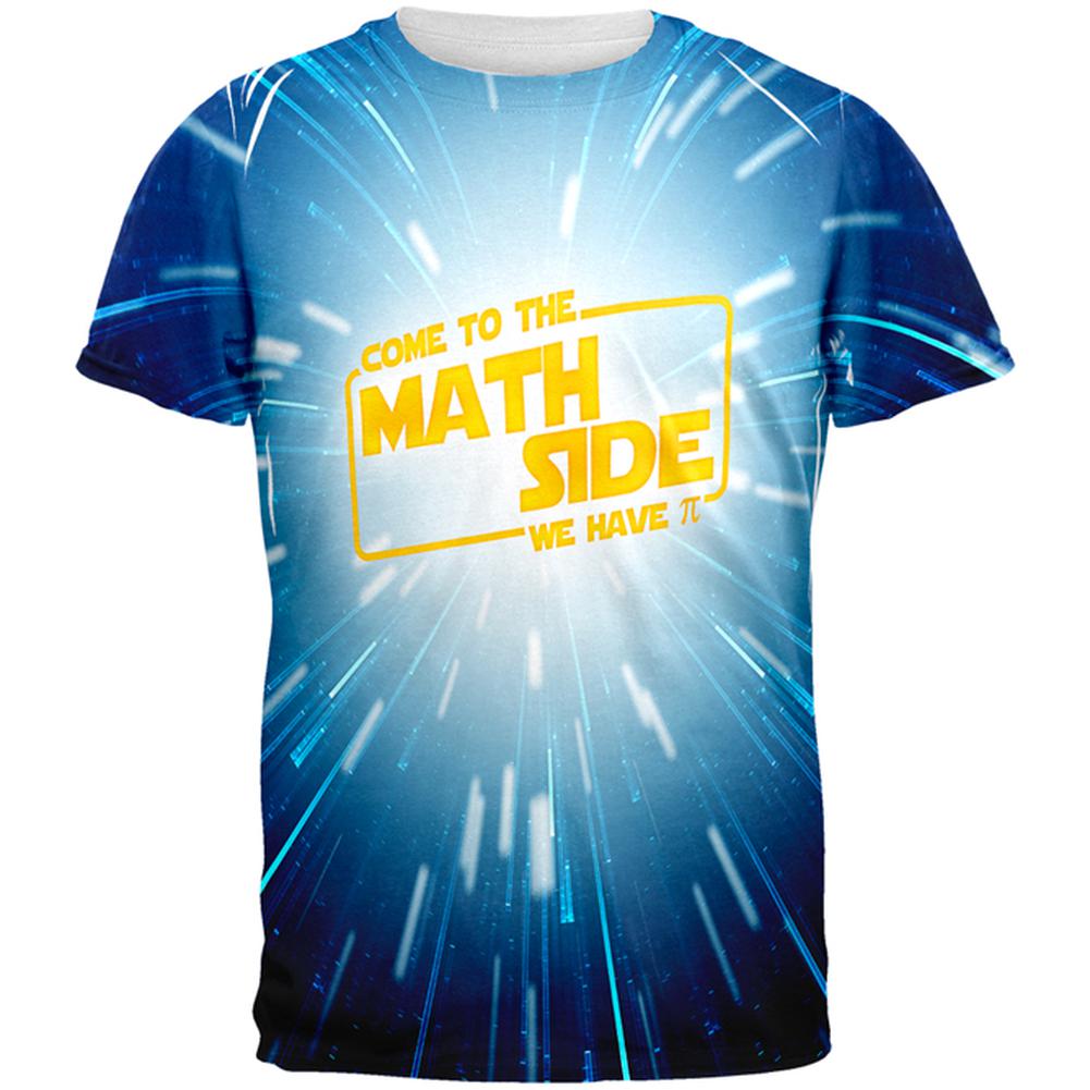 Come to the Math Side We have Pi All Over Mens T Shirt Men's T-Shirts Old Glory 2XL Multi