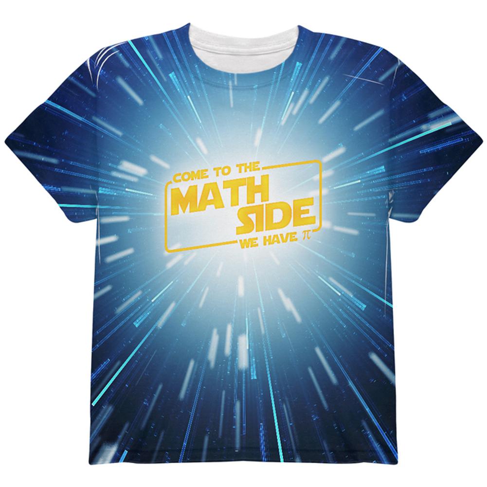 Come to the Math Side We have Pi All Over Youth T Shirt Youth T-Shirts Old Glory LG Multi