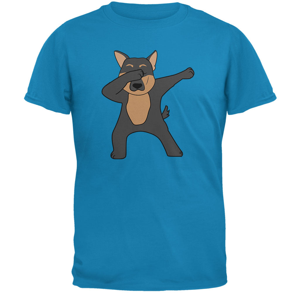 Dabbing German Shepherd Mens T Shirt Men's T-Shirts Old Glory 2XL Sapphire