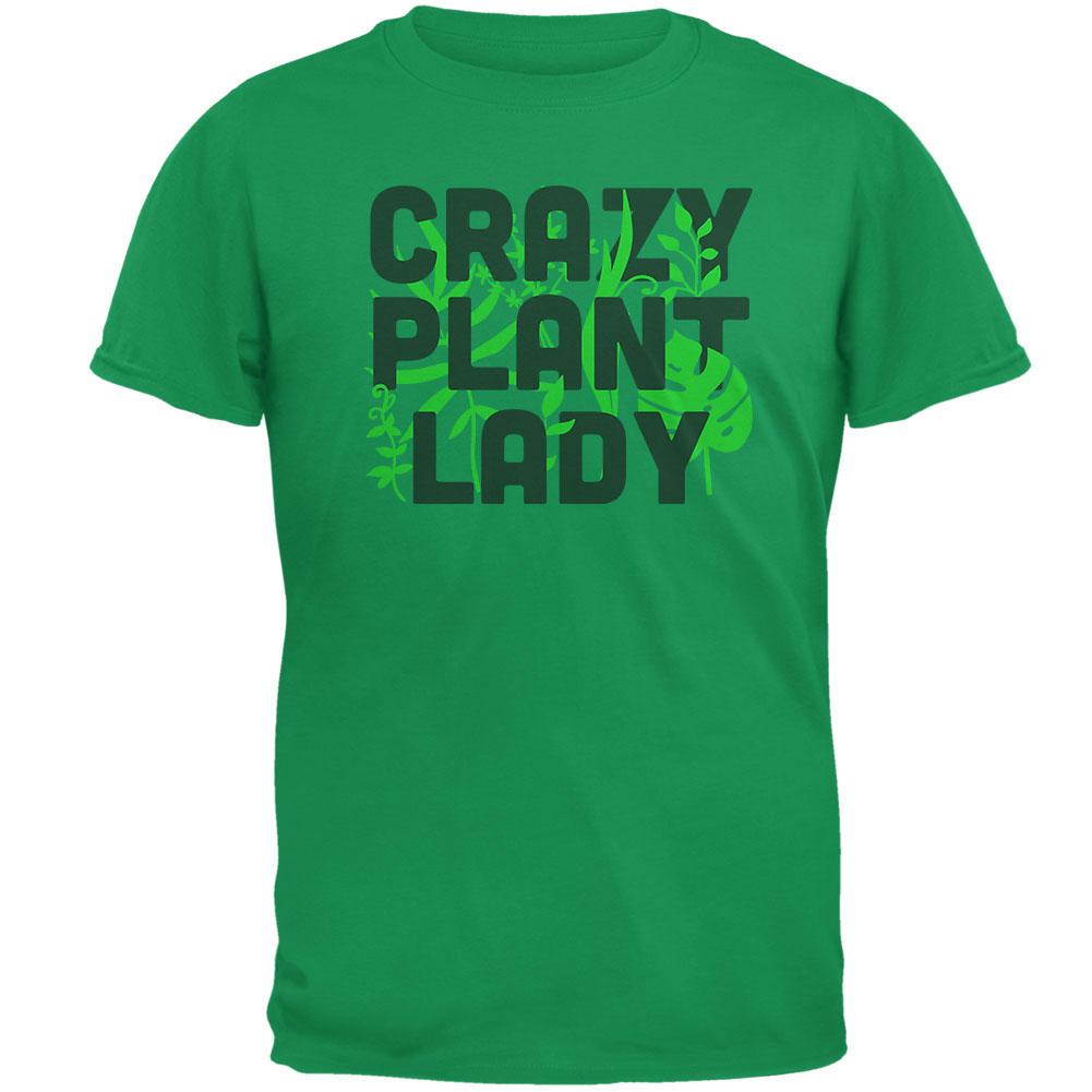 Gardening Crazy Plant Lady Mens T Shirt Men's T-Shirts Old Glory 2XL Irish Green