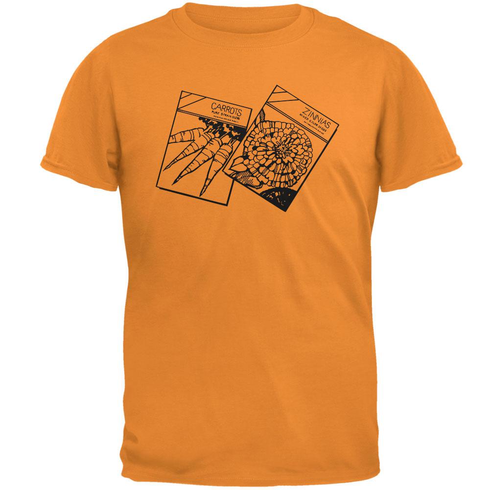 Gardening Seeds Seed Packets Mens T Shirt Men's T-Shirts Old Glory 2XL Tangerine