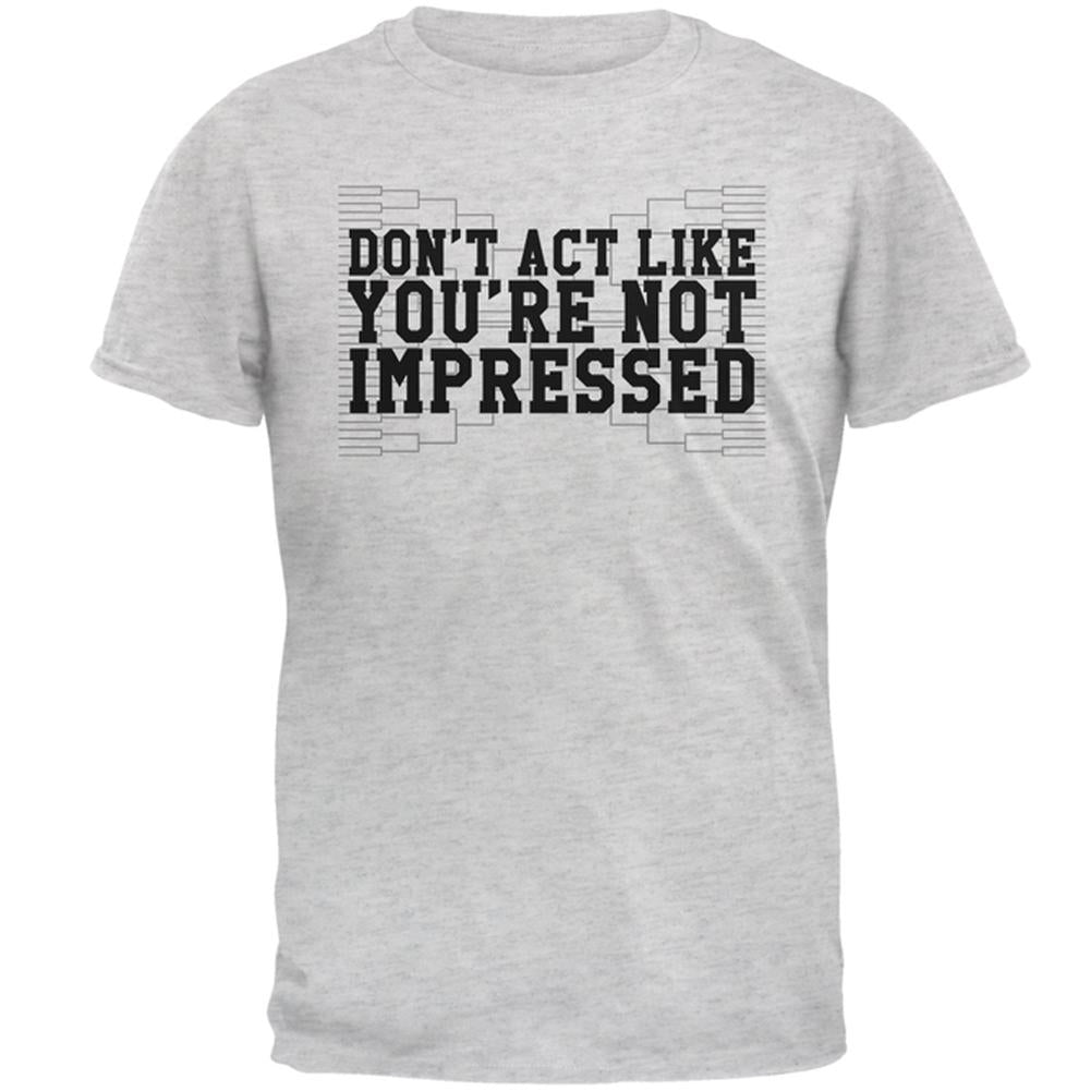Bracketology Impressive Bracket Mens T Shirt Men's T-Shirts Old Glory 2XL Light Heather Grey