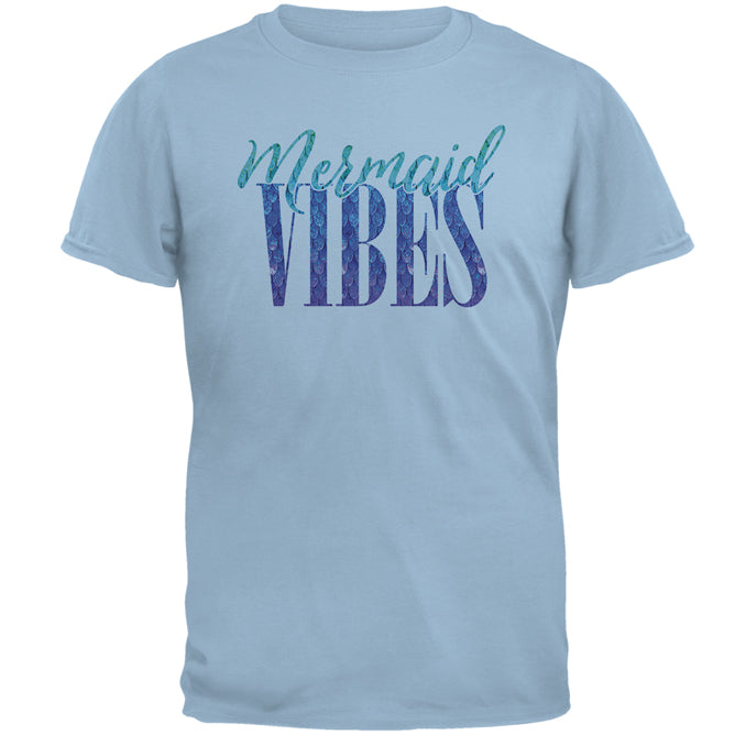 Mermaid Vibes Mens T Shirt Men's T-Shirts Old Glory 2XL Light Blue