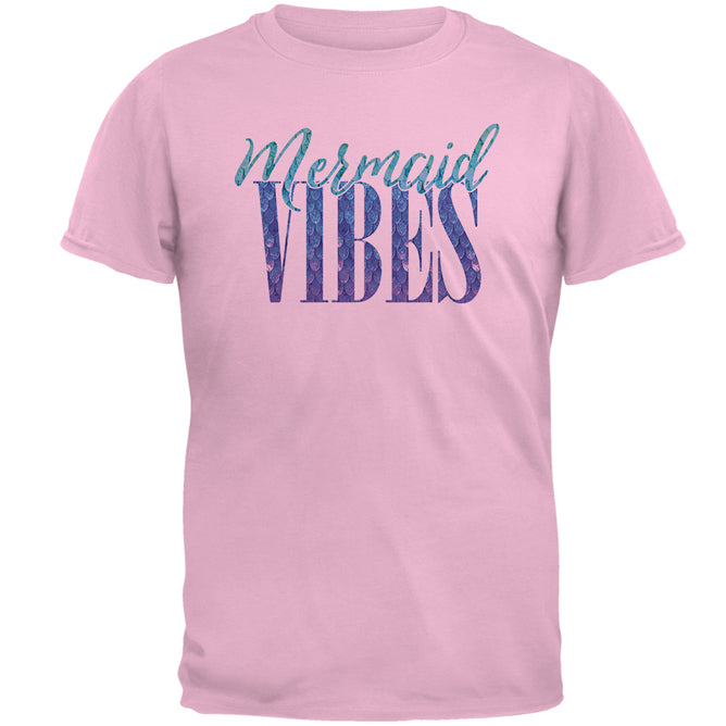 Mermaid Vibes Mens T Shirt Men's T-Shirts Old Glory 2XL Light Pink