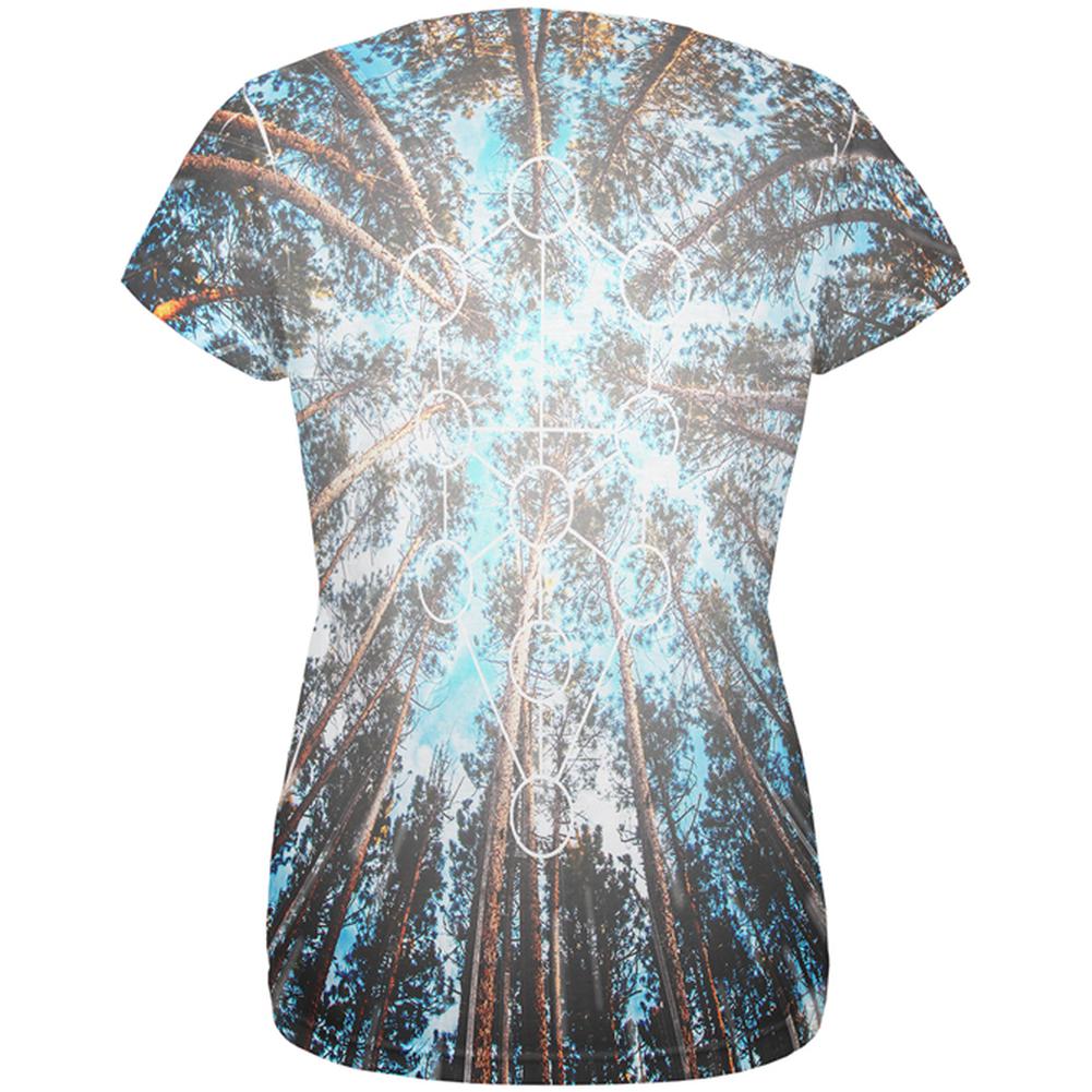 Earth Day May the Forest be with You All Over Womens T Shirt Women's T-Shirts Old Glory