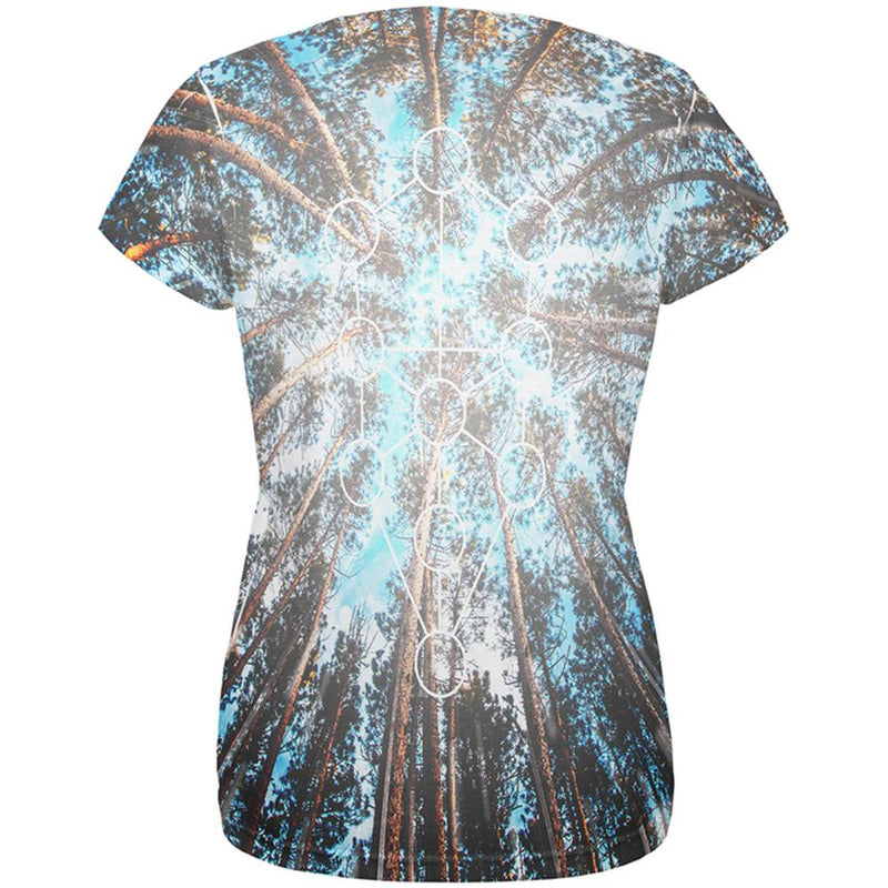 Earth Day May the Forest be with You All Over Womens T Shirt Women's T-Shirts Old Glory