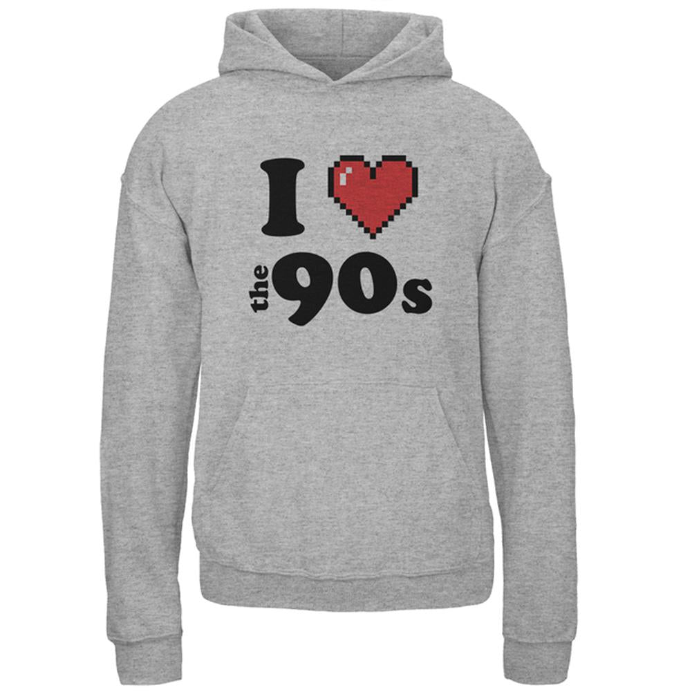 I Heart The 90s Youth Hoodie Youth Hoodies Old Glory LG Storm Grey