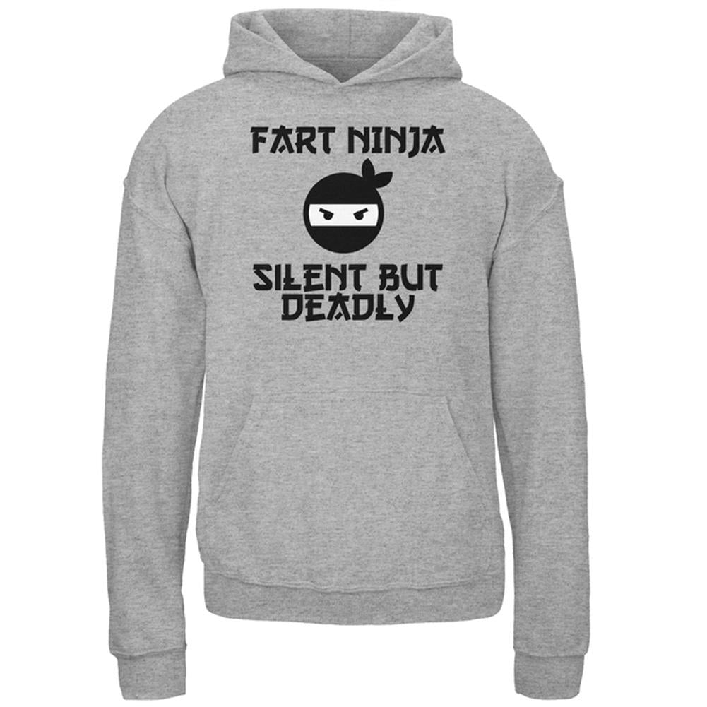 Fart Ninja SBD Youth Hoodie Youth Hoodies Old Glory LG Storm Grey