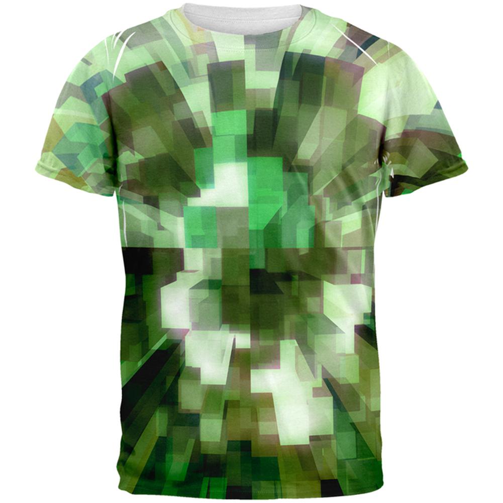 World Game Builder Camo Blocks All Over Mens T Shirt Men's T-Shirts Old Glory 2XL Multi