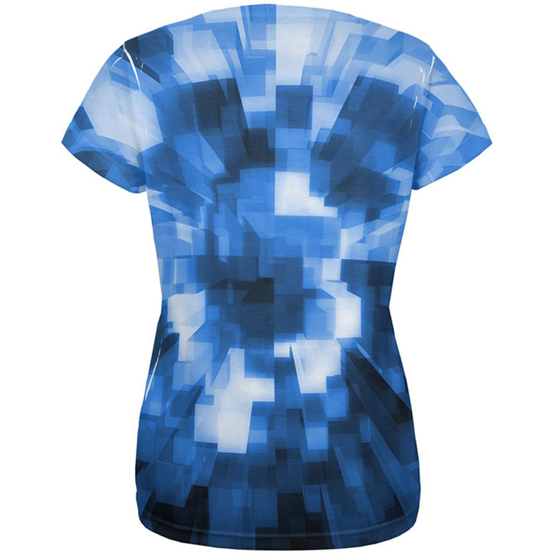 World Game Builder Water Blocks All Over Womens T Shirt Women's T-Shirts Old Glory