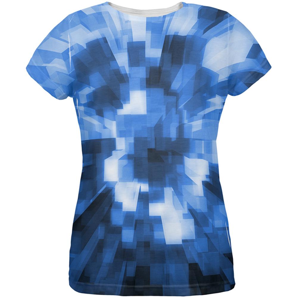 World Game Builder Water Blocks All Over Womens T Shirt Women's T-Shirts Old Glory 2XL Multi