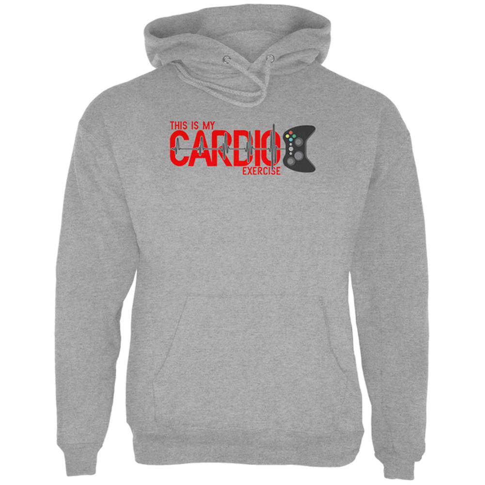 My Cardio Exercise Game Controller Heartbeat Mens Hoodie Men's Hoodies Old Glory SM Storm Grey