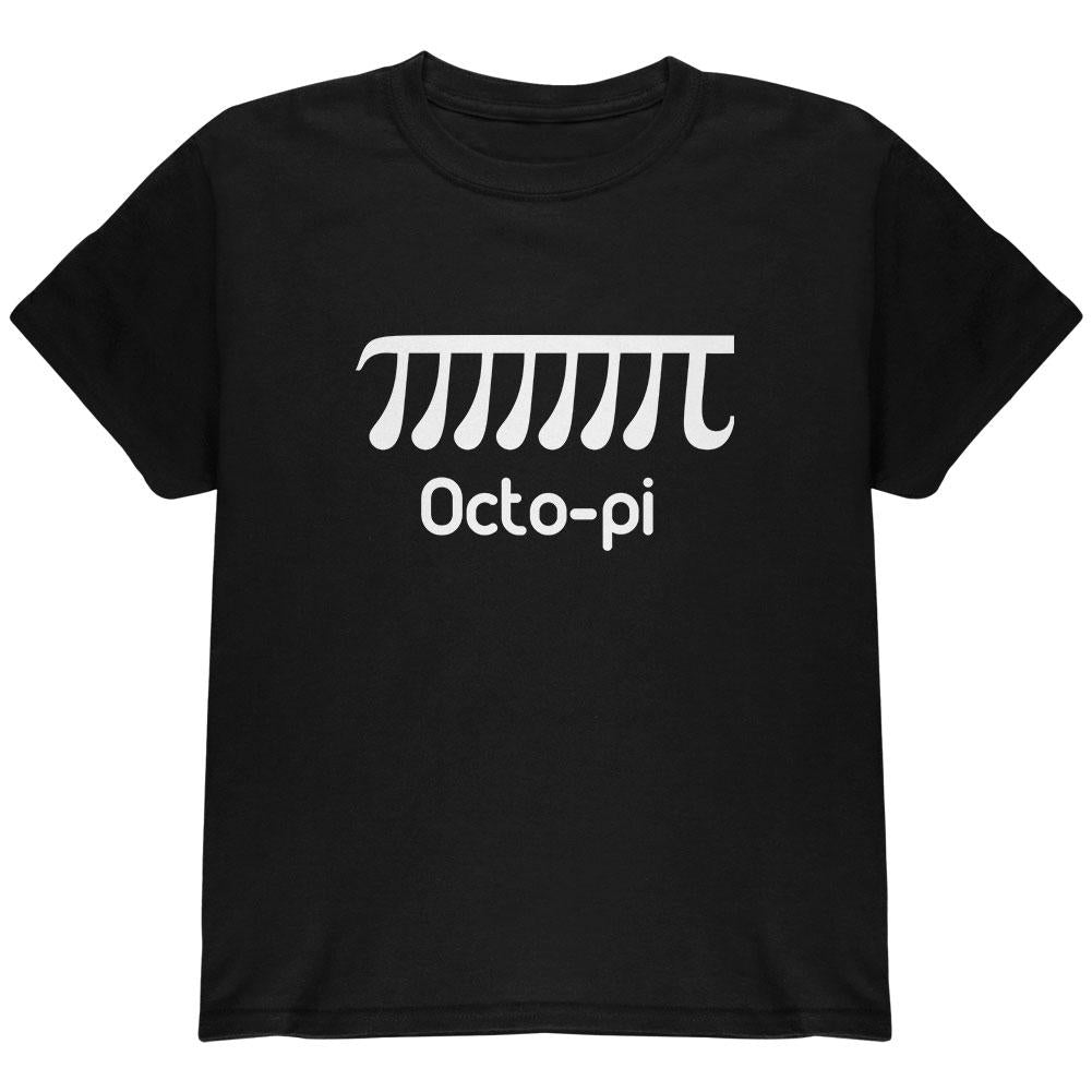 Pi Day Octo-Pi Octopi Funny Math Youth T Shirt Youth T-Shirts Old Glory LG Black