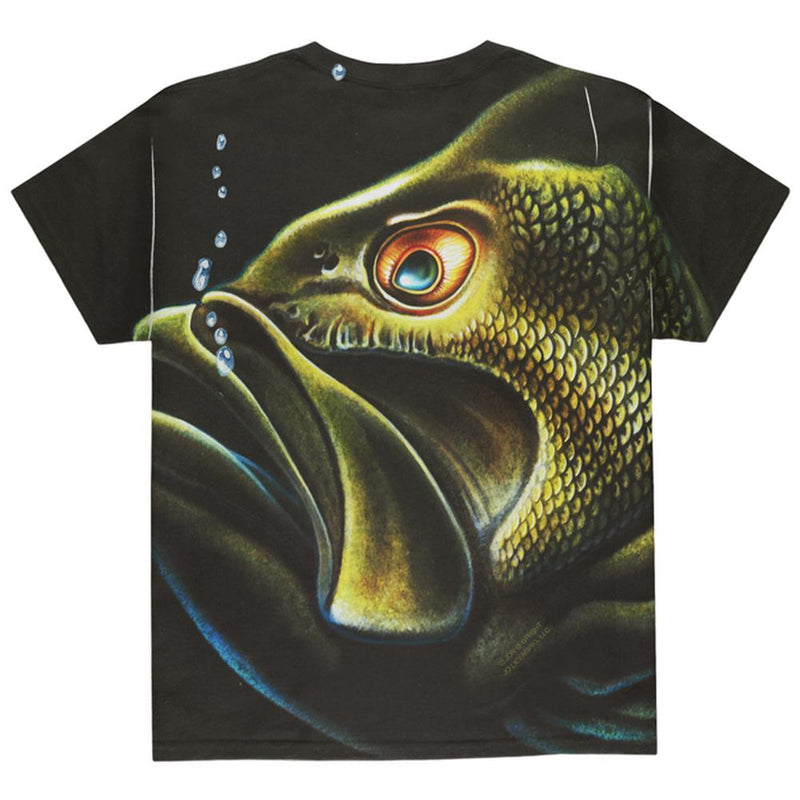 Bass Master All Over Youth T Shirt Youth T-Shirts Old Glory