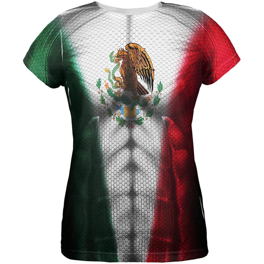 Cinco De Mayo Super Mexicano All Over Womens T Shirt Women's T-Shirts Old Glory 2XL Multi