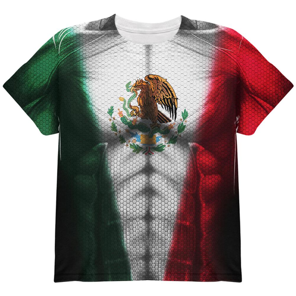 Cinco De Mayo Super Mexicano All Over Youth T Shirt Youth T-Shirts Old Glory LG Multi