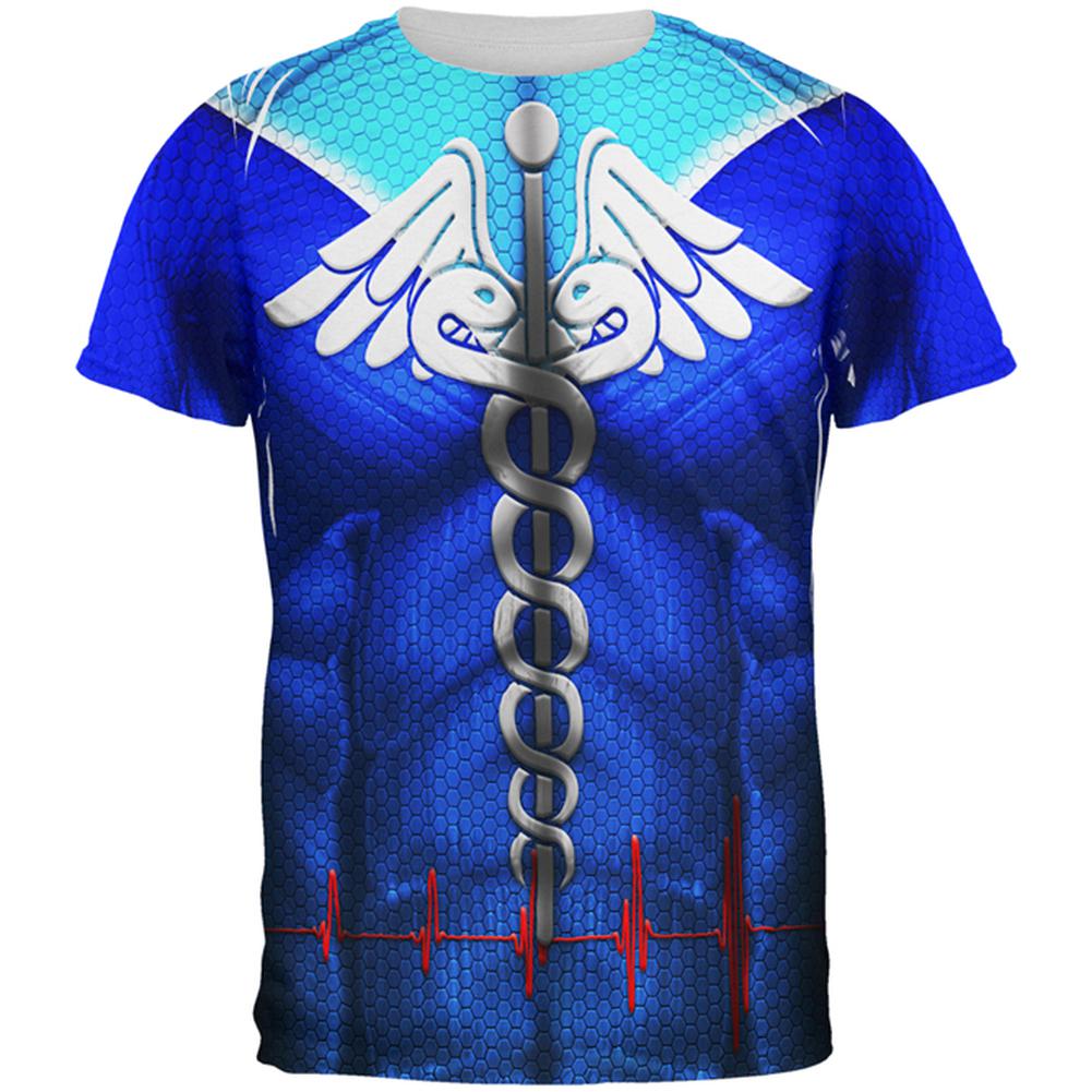 My Favorite Super Nurse All Over Mens T Shirt Men's T-Shirts Old Glory 2XL Multi