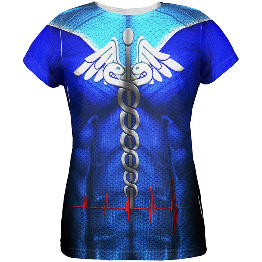 My Favorite Super Nurse All Over Womens T Shirt Women's T-Shirts Old Glory 2XL Multi