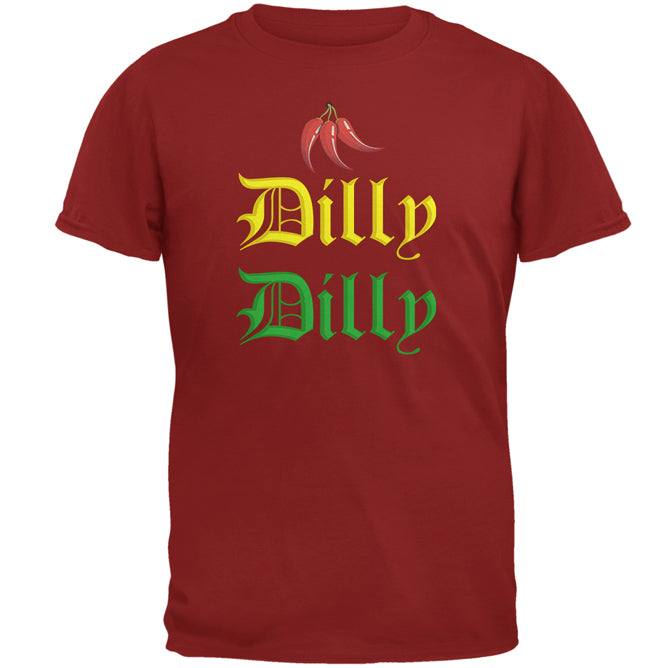 Cinco De Mayo Dilly Dilly Hot Peppers Mens T Shirt Men's T-Shirts Old Glory 2XL Red