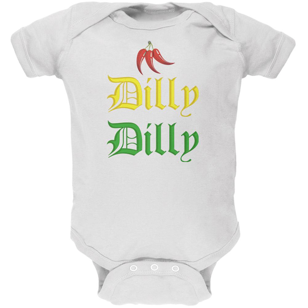 Cinco De Mayo Dilly Dilly Hot Peppers Soft Baby One Piece Baby One Piece Old Glory 0-3M White