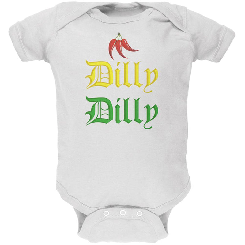 Cinco De Mayo Dilly Dilly Hot Peppers Soft Baby One Piece Baby One Piece Old Glory 0-3M White