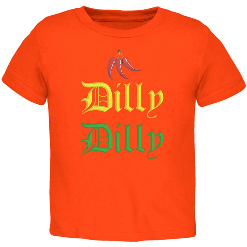 Cinco De Mayo Dilly Dilly Hot Peppers Toddler T Shirt Toddler T-Shirts Old Glory 2T Orange
