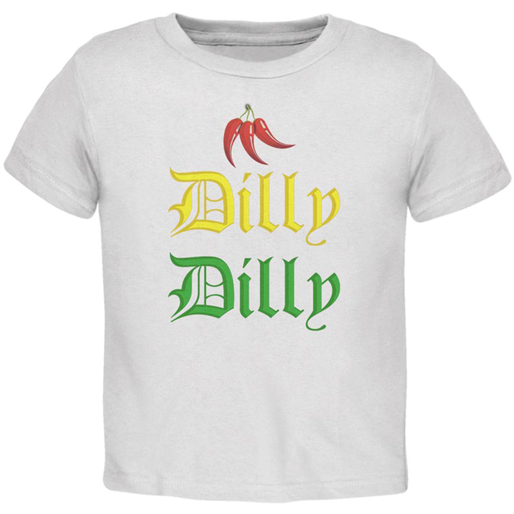 Cinco De Mayo Dilly Dilly Hot Peppers Toddler T Shirt Toddler T-Shirts Old Glory 2T White