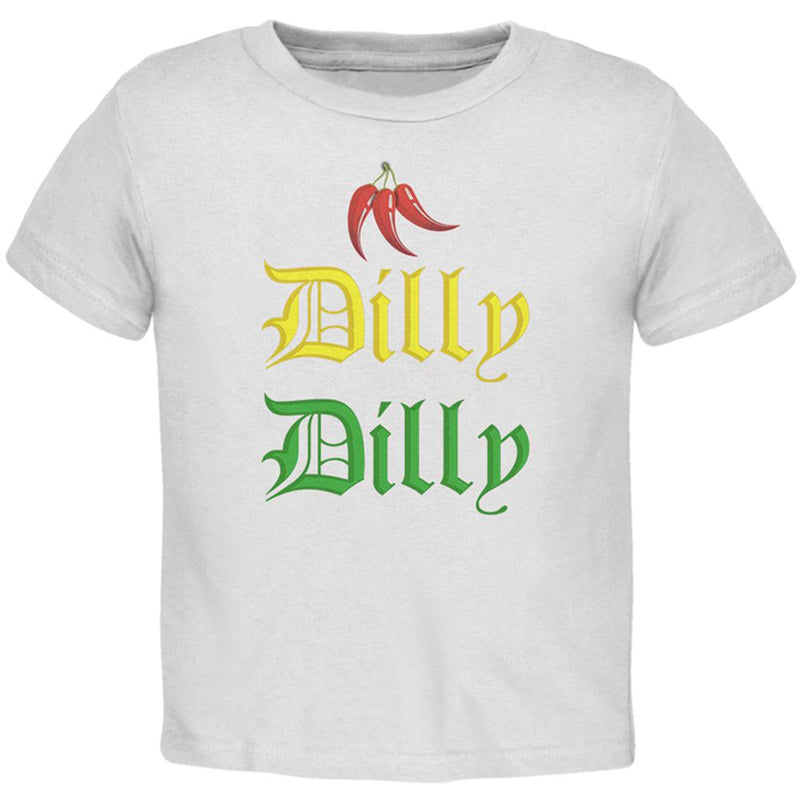 Cinco De Mayo Dilly Dilly Hot Peppers Toddler T Shirt Toddler T-Shirts Old Glory 2T White