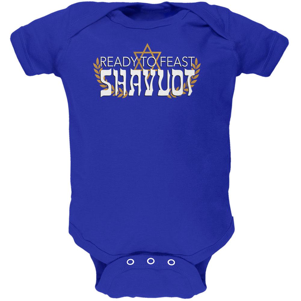 Jewish Shavout Ready To Feast Wheat Soft Baby One Piece Baby One Piece Old Glory 0-3M Royal