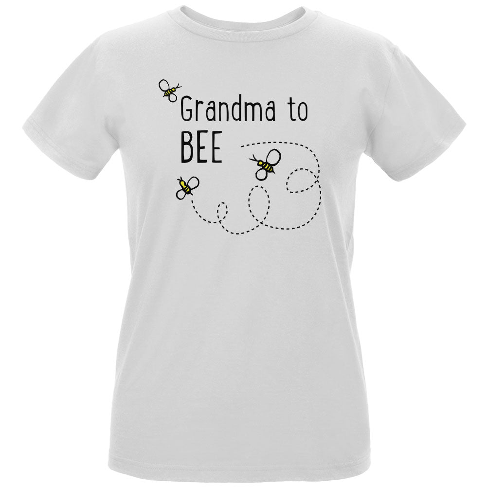 Bees Bumblebee Grandma to Bee Be Womens Organic T Shirt Women's T-Shirts global LG White