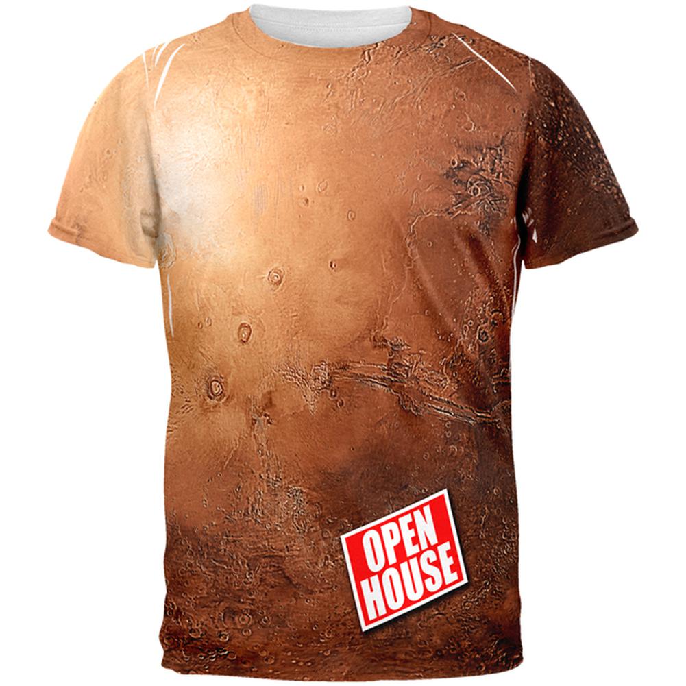 Mars Open House Funny All Over Mens T Shirt Men's T-Shirts Old Glory 2XL Multi