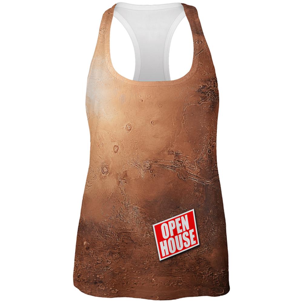 Mars Open House Funny All Over Womens Work Out Tank Top Women's Tank Tops Old Glory 2XL Multi