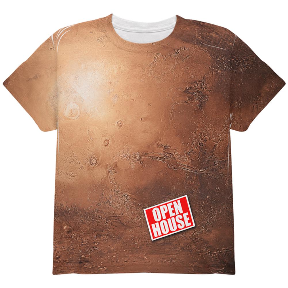 Mars Open House Funny All Over Youth T Shirt Youth T-Shirts Old Glory LG Multi