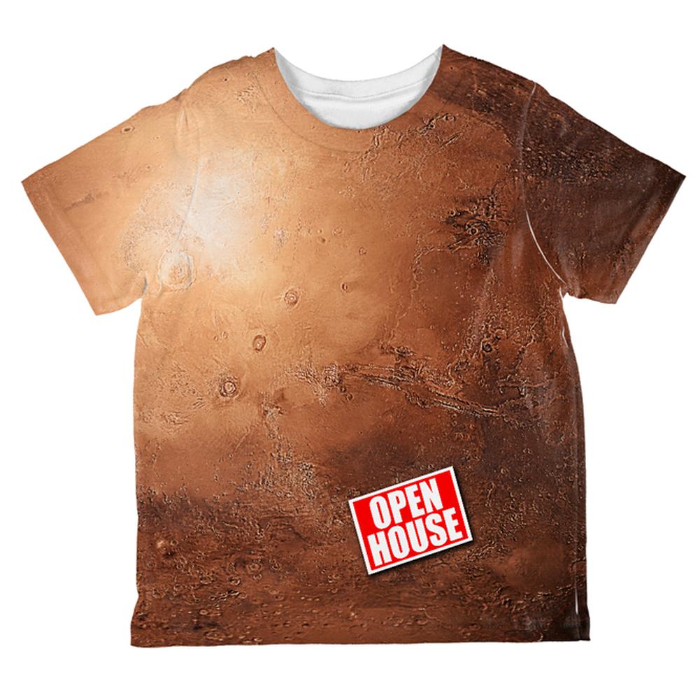 Mars Open House Funny All Over Toddler T Shirt Toddler T-Shirts Old Glory 2T Multi