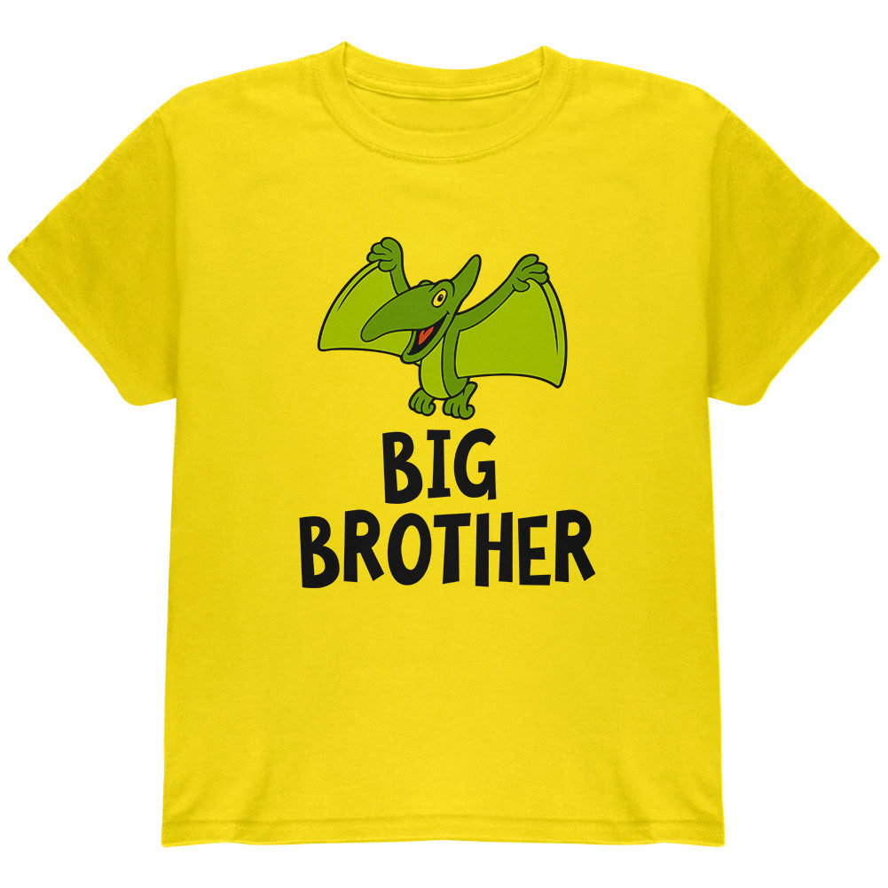 Big Brother Dino Dinosaur Pterodactyl Youth T Shirt Youth T-Shirts Old Glory YLG Yellow