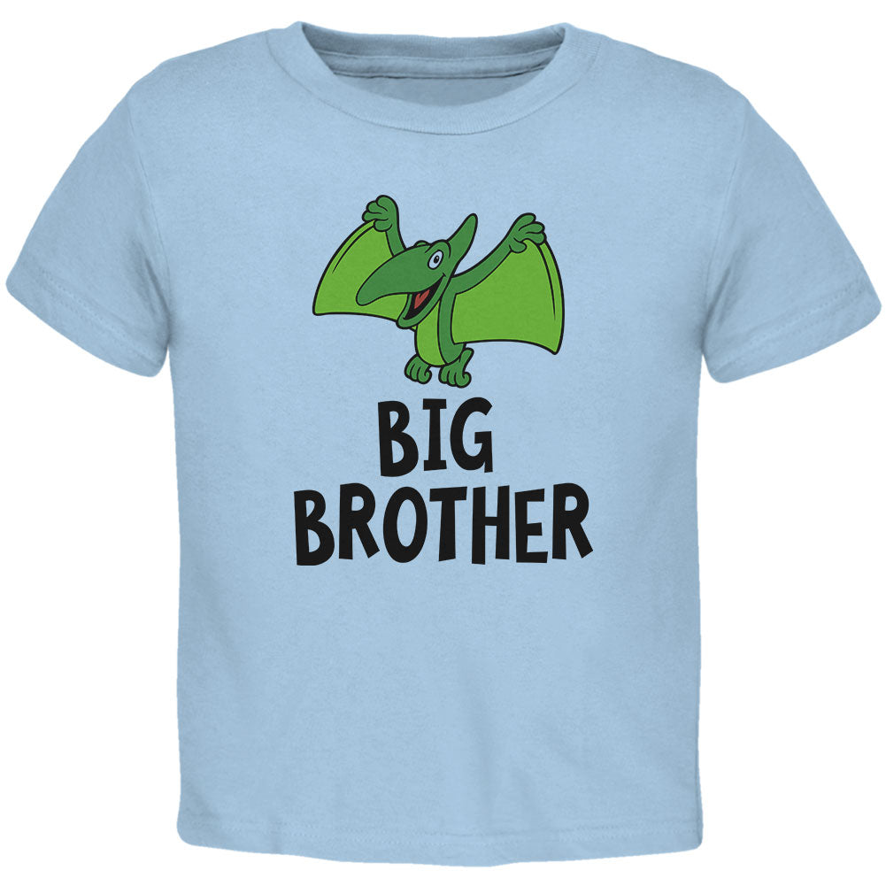 Big Brother Dino Dinosaur Pterodactyl Toddler T Shirt Toddler T-Shirts Old Glory 2T Blue