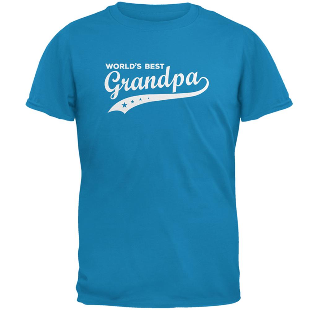 Father's Day World's Best Grandpa Mens T Shirt Men's T-Shirts Father's Day LG Sapphire
