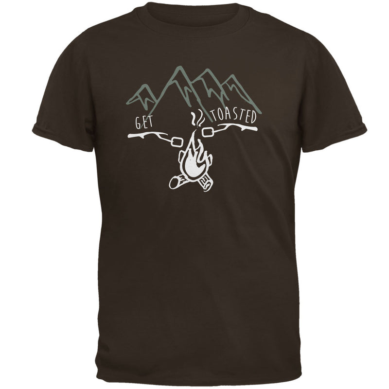 Camping Nature Get Toasted Smores Mens T Shirt Men's T-Shirts Old Glory 2XL Brown