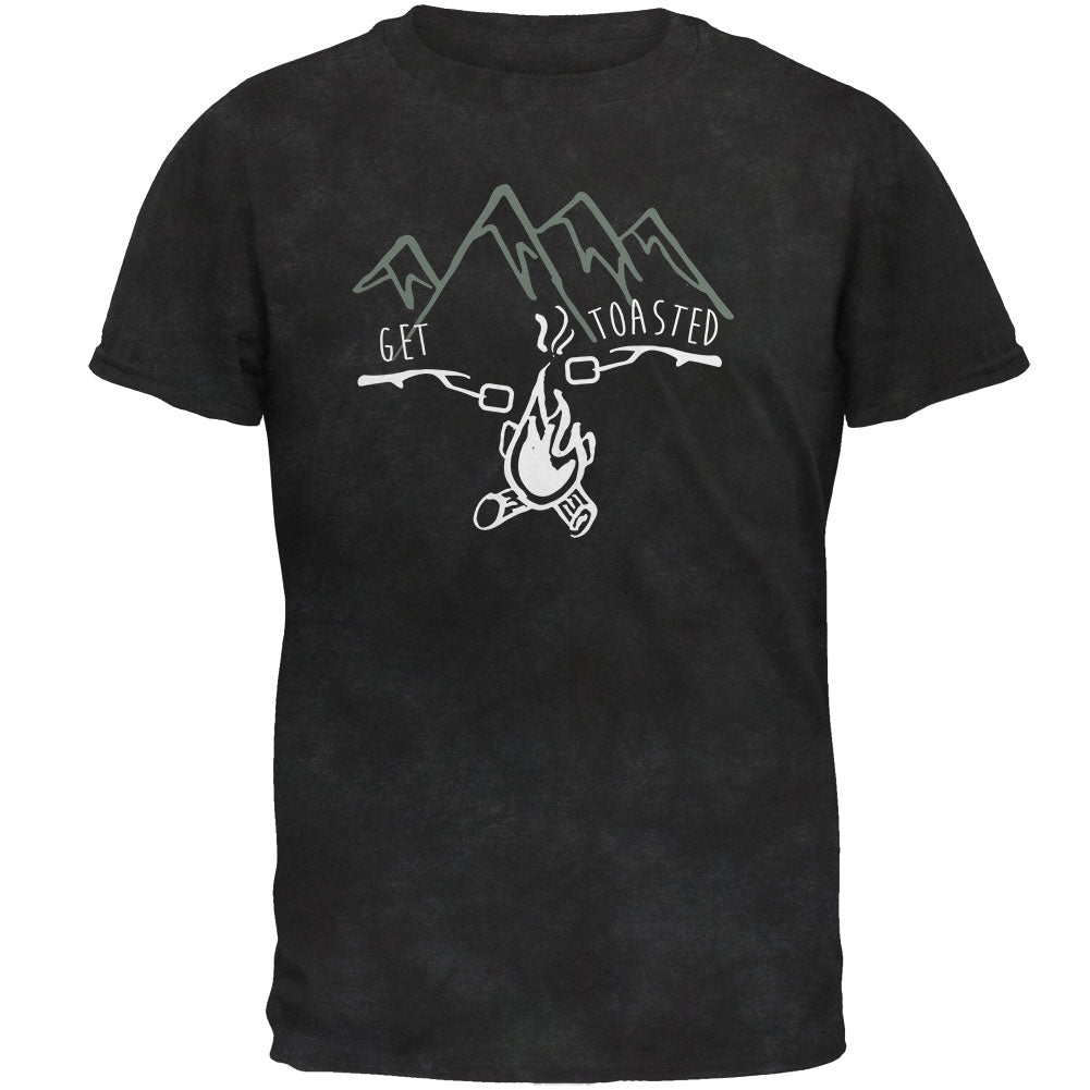 Camping Nature Get Toasted Smores Mens T Shirt Men's T-Shirts Old Glory SM Black