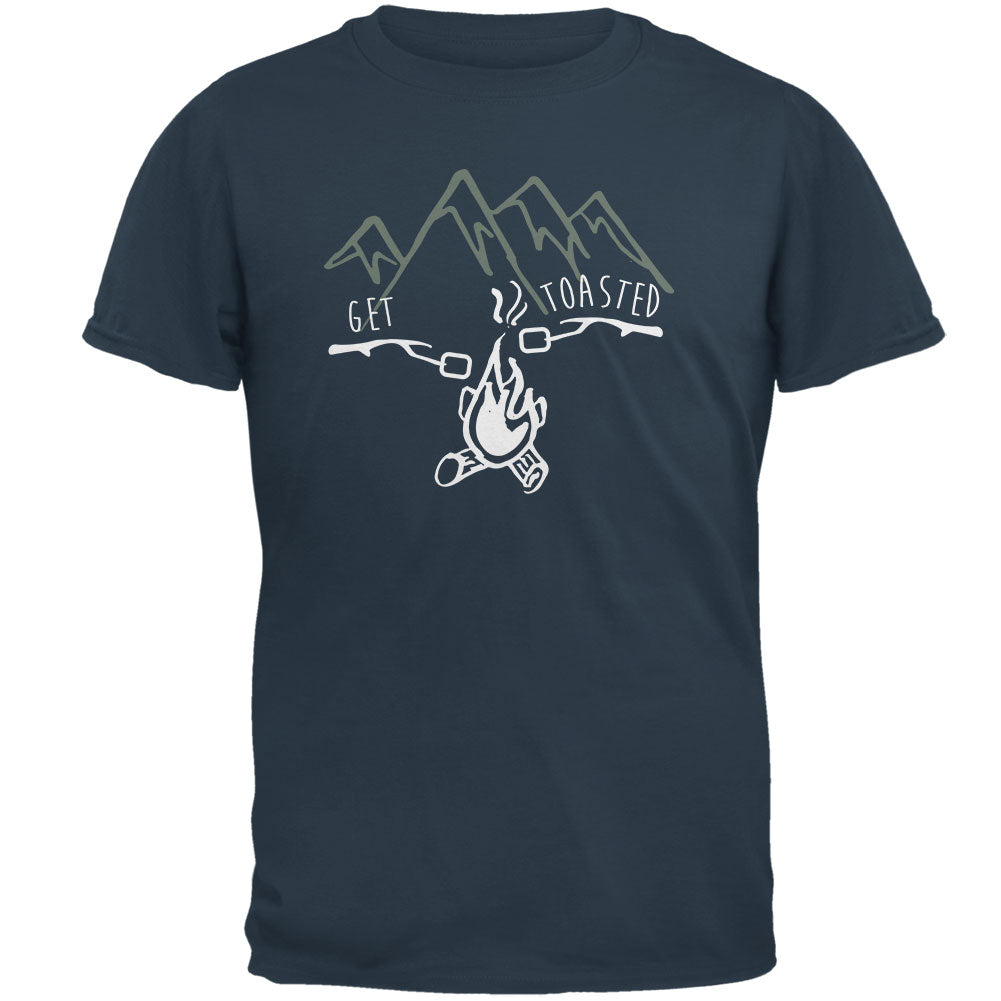 Camping Nature Get Toasted Smores Mens T Shirt Men's T-Shirts Old Glory MD Blue
