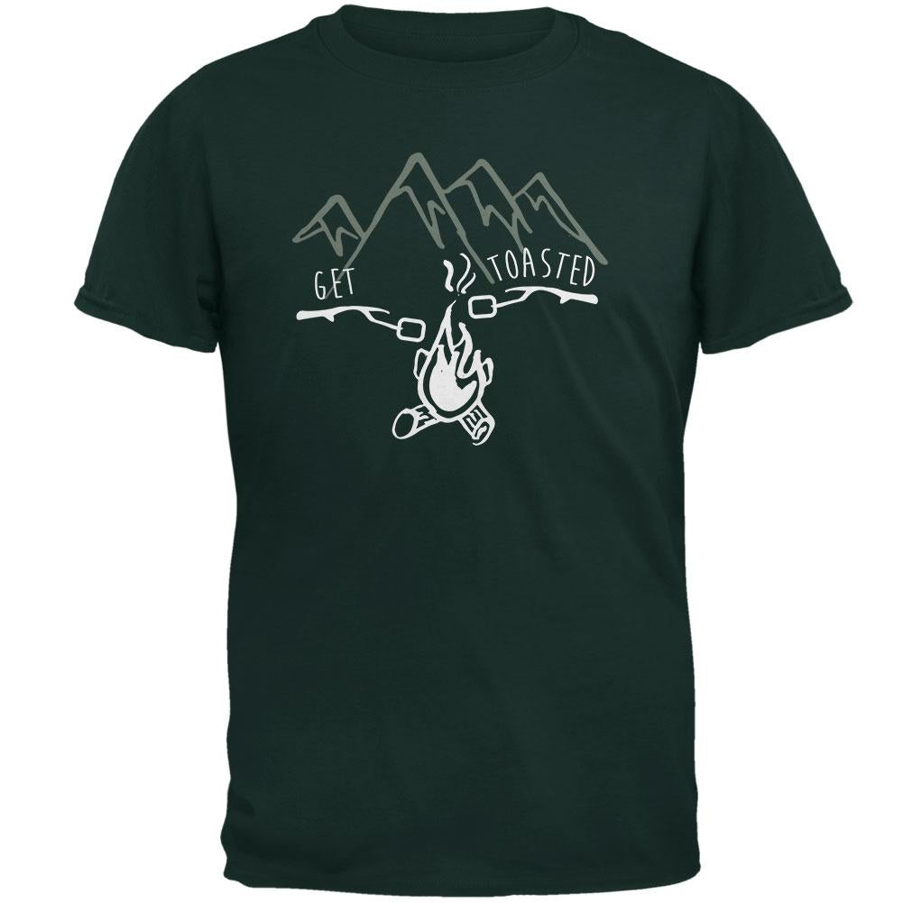 Camping Nature Get Toasted Smores Mens T Shirt Men's T-Shirts Old Glory 2XL Forest Green