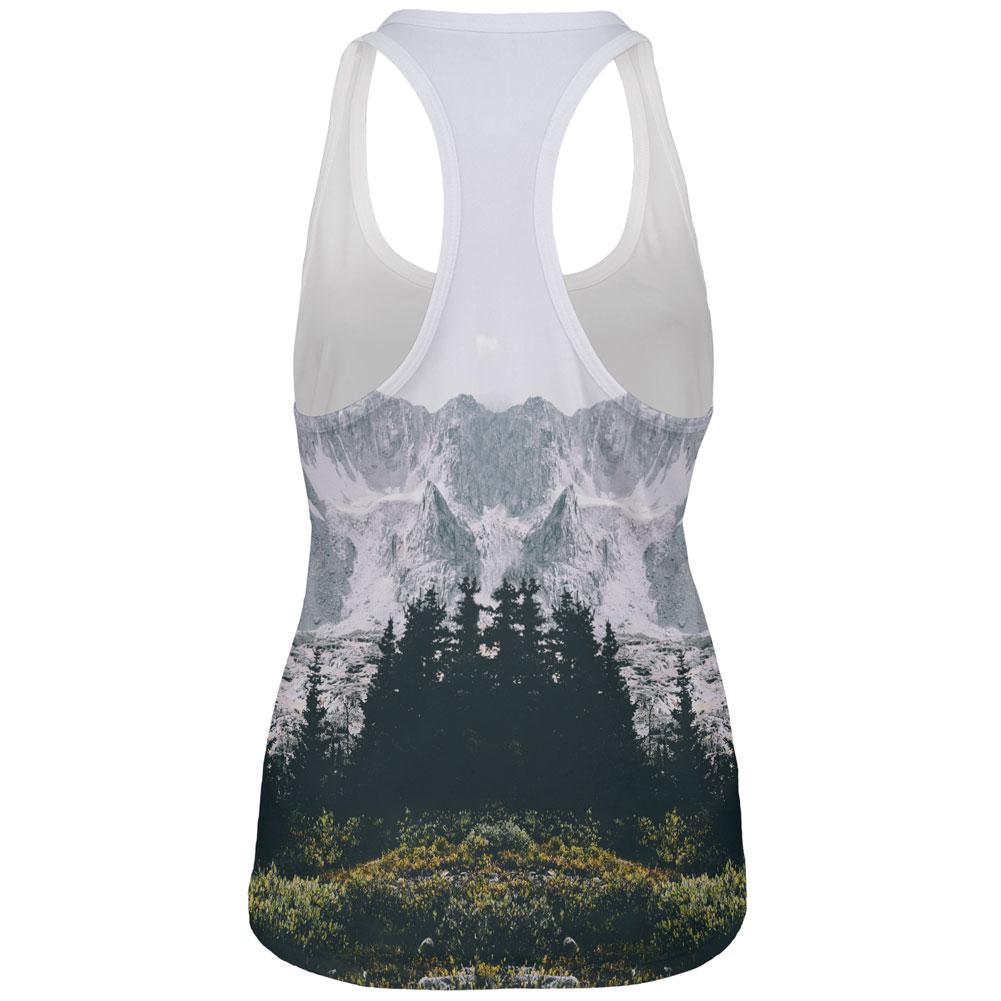 Hiking Mountains So The Adventure Begins All Over Womens Work Out Tank Top Women's Tank Tops Old Glory