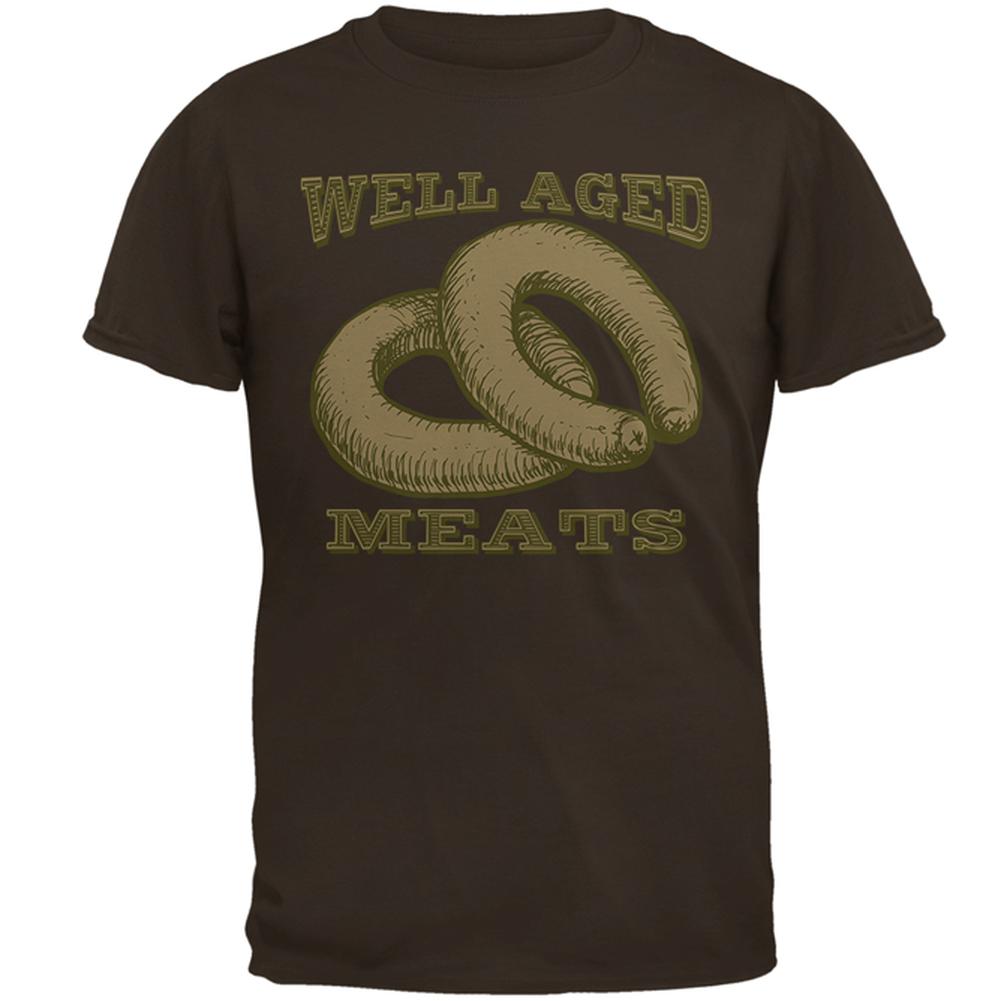 Well Aged Meats Mens T Shirt Men's T-Shirts Old Glory 2XL Brown