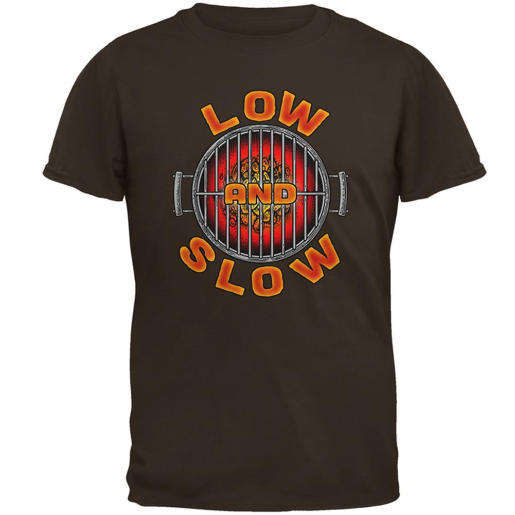 Low and Slow Grilling Mens T Shirt Men's T-Shirts Old Glory 2XL Brown