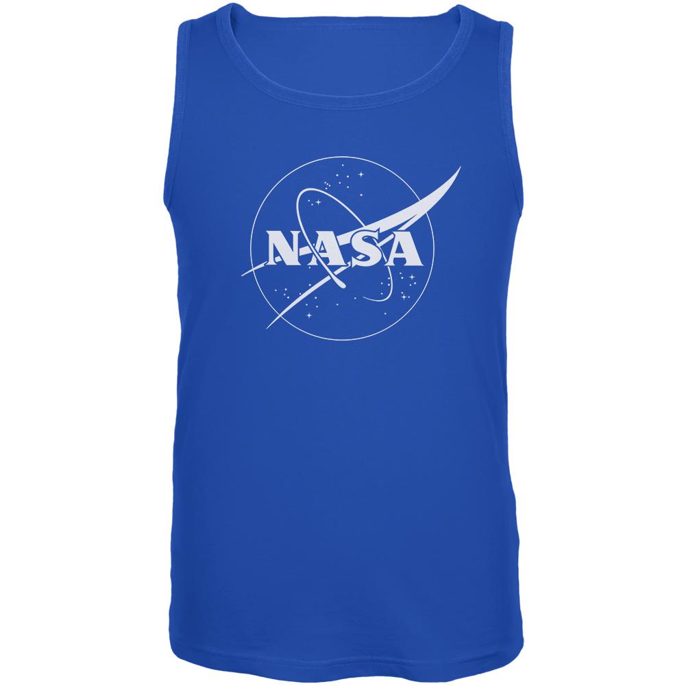 NASA Outline Logo Mens Sleeveless Shirt Men's Sleeveless T-Shirts NASA 2XL Blue
