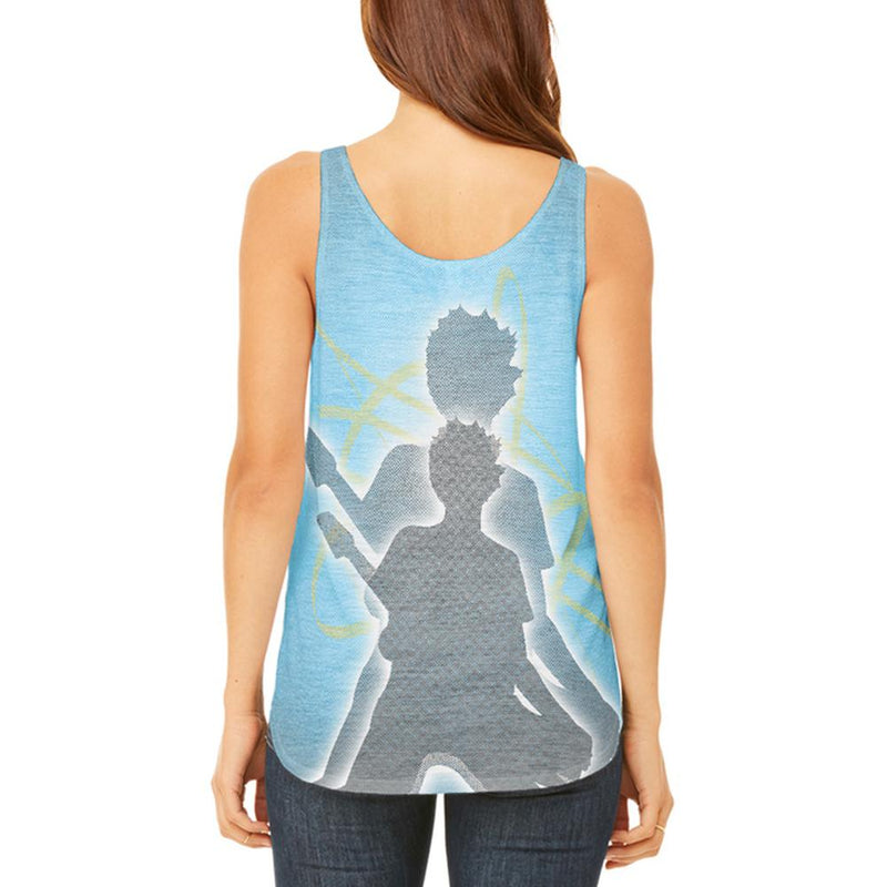 Next Guitar Rock Idol Juniors Flowy Side Slit Tank Top Juniors Tank Tops Old Glory