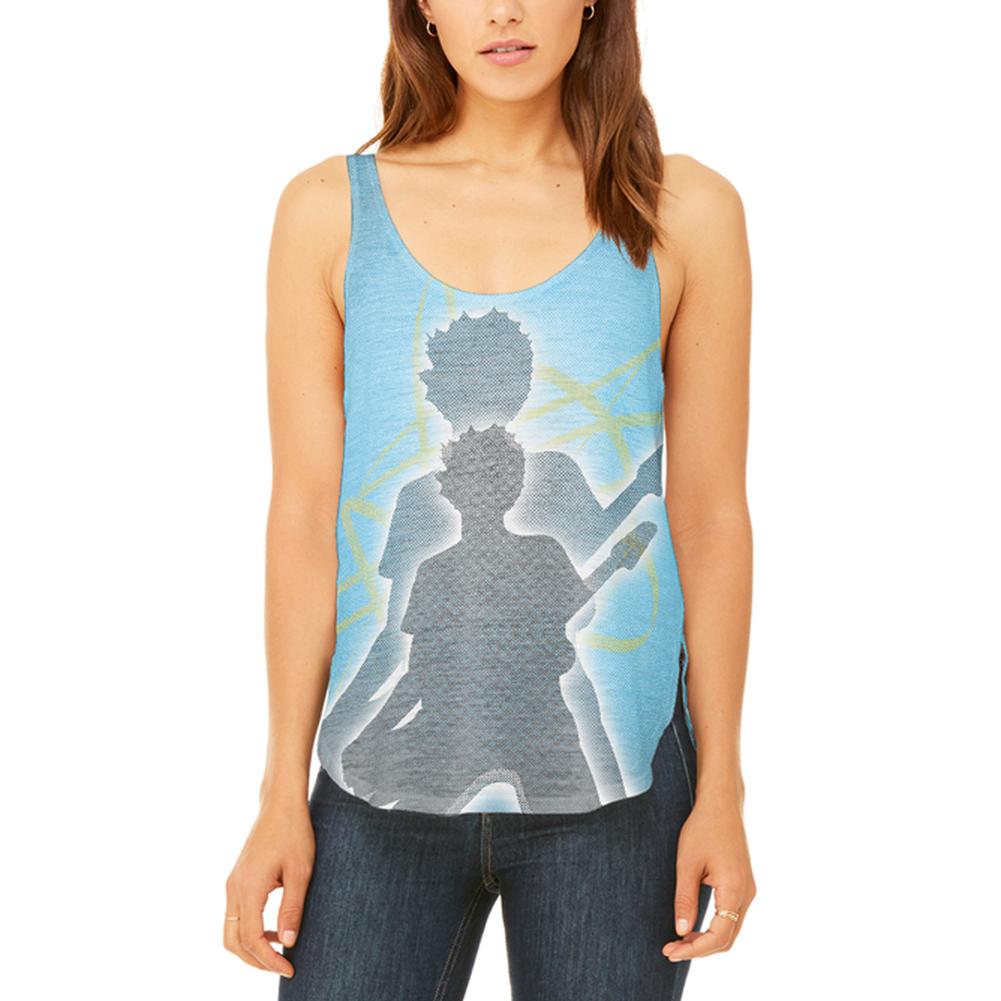 Next Guitar Rock Idol Juniors Flowy Side Slit Tank Top Juniors Tank Tops Old Glory 2XL Multi